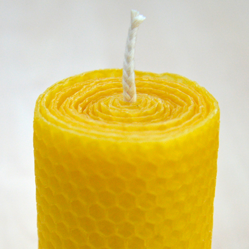 Chunky Tall Beeswax Candle Single