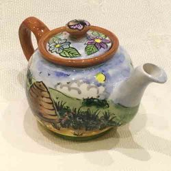 Bespoke-English ‘Countryside’ Teapot-hand painted