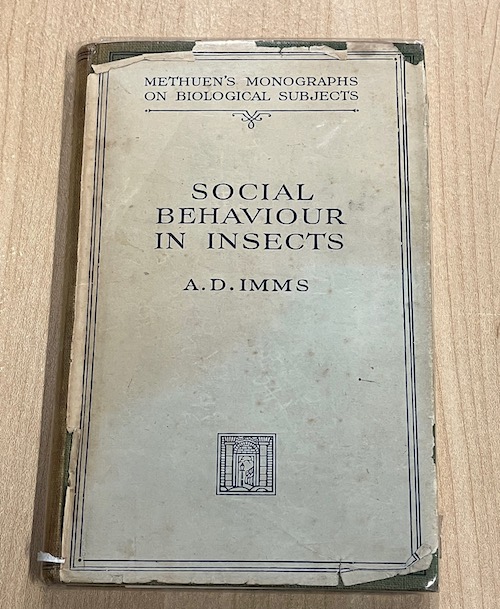 Social Behaviour in Insectscloth hard bound